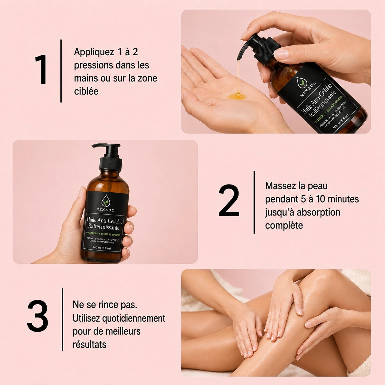 Huile anti-cellulite raffermissante (240 ml)