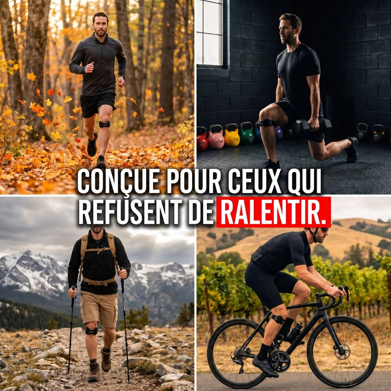 Sangle anti-douleur genou