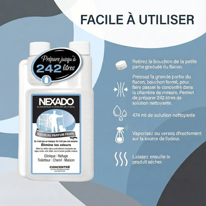 Éliminateur d'odeurs et de taches pour animaux de compagnie