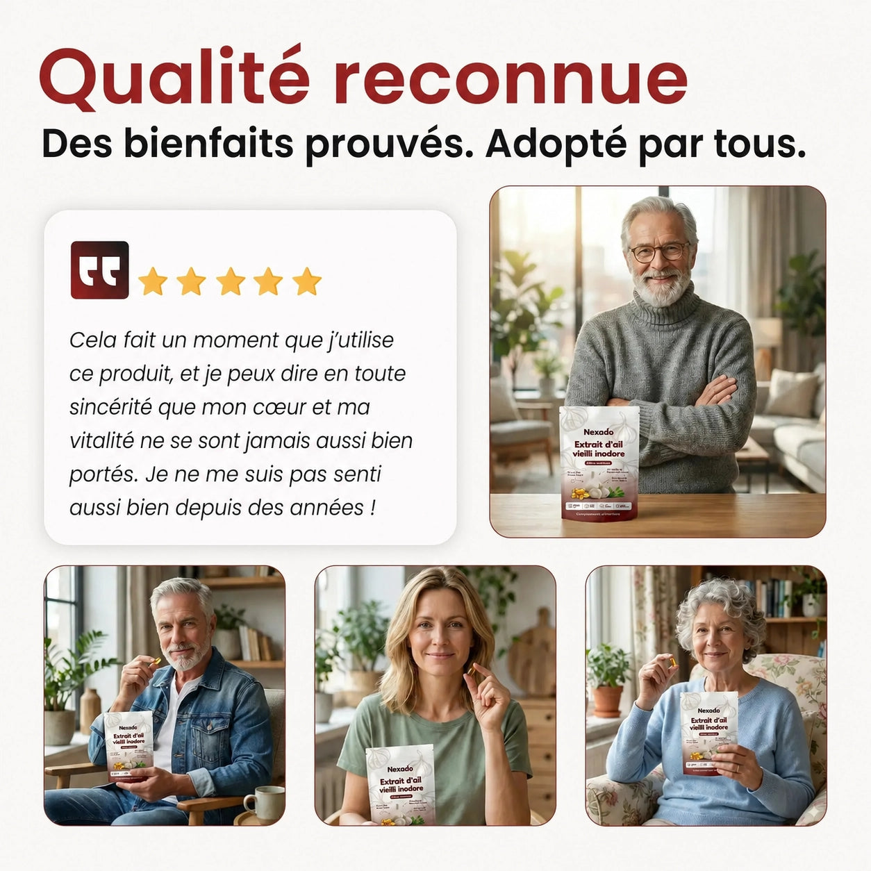 Extrait d'ail vieilli 7 500 mg — La puissance de l'ail, sans l'odeur